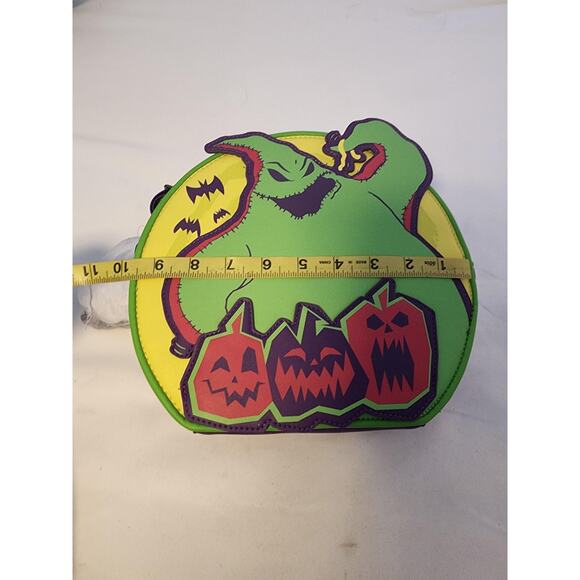 Disney Oogie Boogie Bash 2025 Loungefly Convertible Crossbody Bag Green Purple main image 7